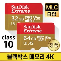 블랙박스SD카드 메모리 MLC 32/64GB 지넷 GI300, 샌디스크 익스트림, microSD_64GB