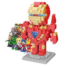 [알꿀밤 시리즈] #국내당일배송# 슈퍼히어로 시리즈 (소형 대형 나노블럭), W인피니티 강철맨W