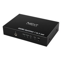 NEXT-0102SP4K HDMI 1:2 모니터 분배기 유전원