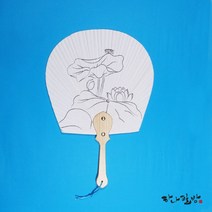 민화도안부채|연화도|편부채|민화부채