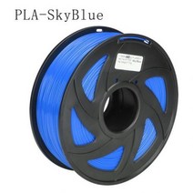[해외] KINGROON PLA ABS TPU 필라멘트 1.75MM 1KG 2.2LBS 3D 프린터 용 3D 플라스틱 소모품 3D 펜 정확도 +0.02MM 스풀, PLA Sky Blue