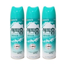 유한양행 해피홈킬라 피톤치드500ml 모기약 살충제, 3개