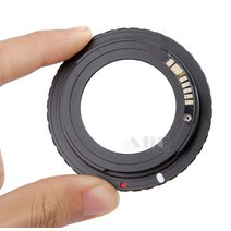 렌즈어댑터전자 칩 9 AF Canon EOS 5D Mark III 6D 70D 80D 650D 용 M42 마운트 렌즈 어댑터 확인, 01 M42-EF Chip 9