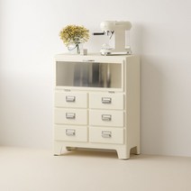 덜튼 DULTON 철제 럭셔리 서랍장 오피스 거실 수납함, 초록단일 문