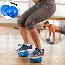 미니 밸런스볼 코어운동 발란스 쿠션 패드 보수볼 돔볼, 블랙2P