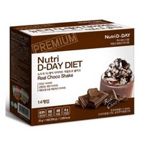뉴트리디데이 다이어트 리얼 초코 쉐이크, 25g, 28포