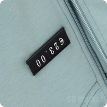 자석 다국어 가격표 가격표시판 프라이스칩, 대 - 블랙