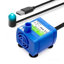 모터 펌프 가정용 농업용 소형 수중 워터 160lh 1.5w 미니 잠수정 usb dc 5v 애완 동물 디스펜서 dr-dc160 초저소음 브러시리스, 5v USB 플러그, 조명 없이