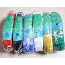 UL3239 3KVDC 24AWG 실리콘전선 Yellow (0.08mm소선)-m단위 판매, 1개