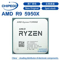 5950x 100% 테스트 아주 좋은 AMD Ryzen 9 5950X R9 3.4 GHz 16 코어 32 스레드 CPU 프로세서 7NM L3 = 64M, 한개옵션0
