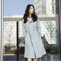 여성 레인 코트 그레이 핑크 베이지 우의 우비 골프 판초 성인 에버랜드 오토바이 자켓 비옷 제주도 명품 패션, C