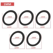 1/5pcs 원피스 중공 자전거 크랭크 셋 와셔 알루미늄 합금 커버 체인 휠 스페이서 조절기 키트 1MM/2MM/3MM, 1MM, CHINA_5pcs