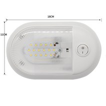 차 캠핑카 부품12V 24/48 LED 돔 조명 천장 램프 스위치 캐러밴 액세서리 RV 해양 보트 요트 캠핑 자동차, 01 24LED