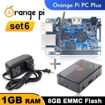 Orange Pi PC Plus 전원 공급 장치 블랙 케이스 미니 1GB RAM Allwinner H3 싱글 보드 컴퓨터 실행 Android4.4 우분투 데비안 OS