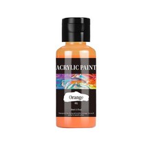 아크릴물감 대용량 데코 푸어링 아트 페인트 색상 병 세트 패브릭 의류 페인팅용 가죽 DIY 안료 24 색 30ml, 21.orange