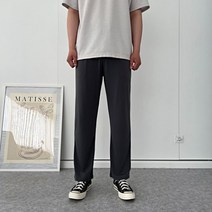 리피타 25~38사이즈 남자 여름 일자 아이스 와이드 빅사이즈 사방스판 밴딩 슬랙스