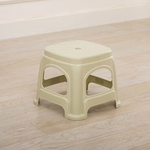 야외 플라스틱 간이 의자 정원 옥상 튼튼한 목욕탕 체어 낮은 소형 가정용 실내, 스몰 그린 22.5CM (방석X)