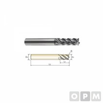 4S MILLS X-SPEED 라핑엔드밀 4F D8.0(R0.2)X8X20X70, 본상품