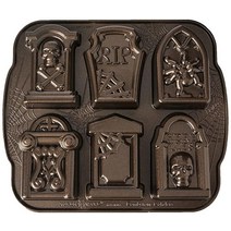 노르딕웨어 묘석 케이크팬 29.8 x 25.7cm (11.75 x 10.13인치) 브론즈, Tombstone Cakelet