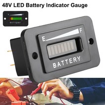 납산 배터리 도매 48V 납산 배터리 표시기 미터 게이지 LED Ezgo 클럽 자동차 야마하 골프 카트 액세서리, 한개옵션0
