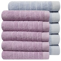 호텔수건 170g 30수 코마사, 10개, 파스텔블루+라일락퍼플