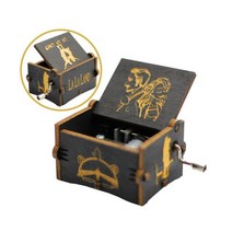 생일 선물 오르골 나무 크랭크 음악 상자, LA LA 2