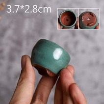 베르그포터 간단한 소형 화분 엄지 거친 도자기 반 유약 세라믹 다육 화분 홈 정원 장식, 04 color 4