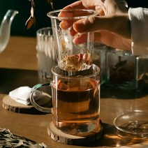 브루티 내열 티머그 유리컵 차우림 250ml 300ml 400ml