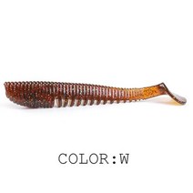 Supercontinent 5cm 8cm 11cm 낚시는 파이크와 대한 소프트 루어 인공 미끼 프레데터 태클을, W, 95mm 5pcs