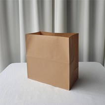 [이우리빙] 내유코팅 종이봉투 1P (18*10*32cm) 빵포장 식재료보관 식재료봉투 선물 내유지 꽈배기 튀김 제과 각대