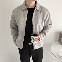남자 기본핏 절개 스웨이드 스판 자켓(4COLOR)