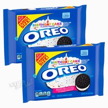 오레오 생일 케이크 맛 초콜릿 쿠키 482g OREO BIRTHDAY CAKE CHOCOLATE SANDWICH COOKIES FAMILY SIZE, 3팩