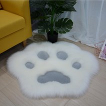 아기방 아이방 놀이방 귀여운 고양이 발 모양 벨벳 러그 거실 침실 카펫