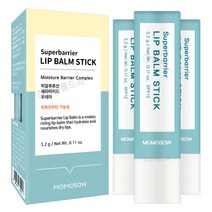 자외선차단 모모쏘우 슈퍼배리어 립밤 스틱 3개 (식물성오일 보습 각질 케어)