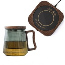 머그컵워머 usb컵워머전기 컵 히터 2023 19W 55 °C 머그잔 워머 따뜻한 차 메이커 컵받침 커피 우, 03 Square with cup_02 US PLUG