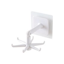 주방 후크 다목적 후크 360 도 회전 회전 랙 정리 및 보관 스푼 행거 액세서리, 1PCS-white