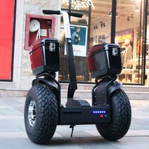 순찰용 전동휠 업무용 전동 이륜 평행차 사이드박스 왕발통 투휠 세그웨이, 사이드 박스 블랙 144V(더블72), 72V 이상