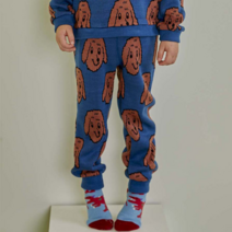 마틸다엔와이 마틸다앤와이 자수 니트 바지 블루