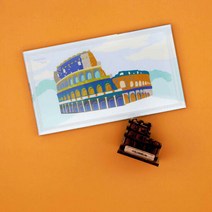 아트박스/우드썸 콜로세움 랜드마크 3D 입체퍼즐 DIY [포스트카, 단품, 옵션선택:본품