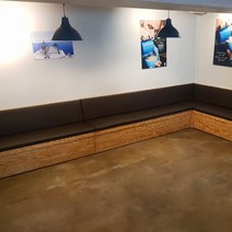 화성 붙박이쇼파 제작 벽의자 파는곳 완제품소파 추천, 밝은 프레임, DS 108(화이트)