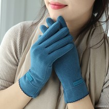 [사은품증정] 랄라닷 여성 겨울장갑 벨벳 손가락장갑 스마트폰 터치 니트 장갑