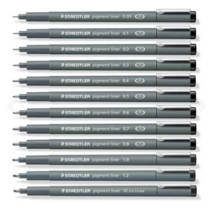 스테들러 308 피그먼트 라이너 블랙, 0.5mm, 0.5mm