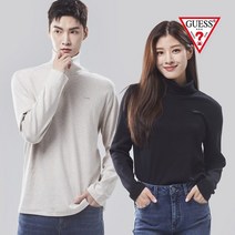 게스 유니 후라이스 스판 터틀넥 티셔츠 NM3K0362
