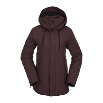 Volcom 여성용 표준 Sherwin 단열 스노우보드 스키 겨울 후드 재킷 그린 애쉬 S3 미디엄