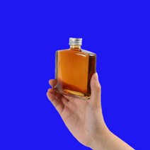 10병 위스키 바이알 미니 유리병 소분 피규어 납작 사각 200ml, 샘플 바이알, 50ml