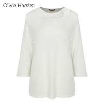 [올리비아하슬러] 보우트넥 티 블라우스