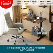 높이 조절 책상 사무용 서서공부하는 스탠딩책상 모션데스크 공부, 데스크탑 크기 1.2mx0.6m, 6.익스프레스+설치패널丨월넛색상전동좌식책상+컴퓨터의자