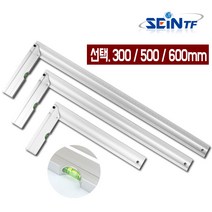 세인티에프 알루미늄 직각자 눈금자 기역자 목공 각도자, 500mm, 1개