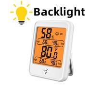 측량 검측대형 LCD 디지털 온도계 습도계 실내 측정기 센서 게이지 기상 관측소, 03 MC41-White-Backlight
