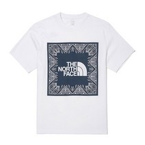 [노스페이스] 빅 로고 반다나 반팔 라운드티 NT7UN29B_OWH